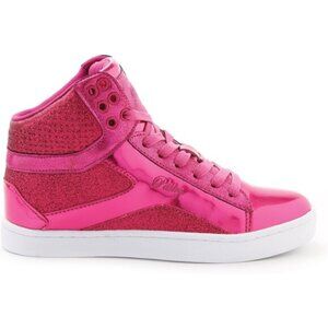 New Pastry Pop Tart Glitter High-Top Sneaker & Dance Shoe - FUCHSIA - Size 6.5